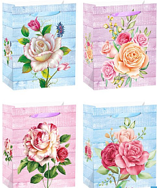 Пакет подарунковий С 49723 (300) СЕРЕДНІЙ, 4 види  - 1 - smarttoys.com.ua