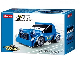 Конструктор SLUBAN M38-B1071B "Power Bricks": Машинка, 49 дет. - 1 - smarttoys.com.ua