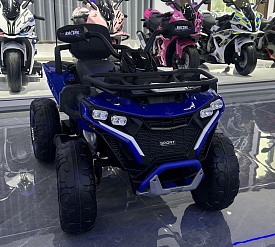Квадроцикл M 6272EBLR-4(24V) 2,4G радіок,1*24V8AH, 2*45W,MP3,USB,TF,BT,EVA,шкіра,музика,світло,синій - 1 - smarttoys.com.ua