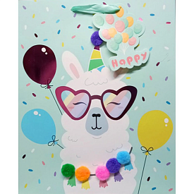 Пакет 37*29*12,5"Блакитна лама"12шт в пак - 1 - smarttoys.com.ua