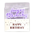 Набір свічок для торту напис "Happy Birthday Макарун Лаванда" - 1 - smarttoys.com.ua