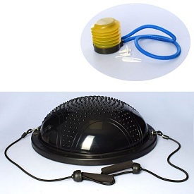 Спортивний інвентар MS 2609-9 балансир. платформа, босу, діам.60см., еспандер, насос, чорний. - 1 - smarttoys.com.ua