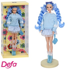 Лялька DEFA DLL1 шарнірна, сумка, підставка, кор.(пластик+слюда), 16-33-6,5 см. - 1 - smarttoys.com.ua