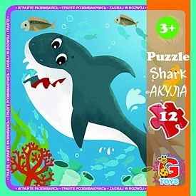 LO2 Пазли ТМ "G-Toys" із серії "В океані", 12 ел. - 1 - smarttoys.com.ua