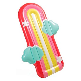 Плотик 58729 надувний, Веселка, 183-132 см., навантаження до 100 кг., кор. - 1 - smarttoys.com.ua