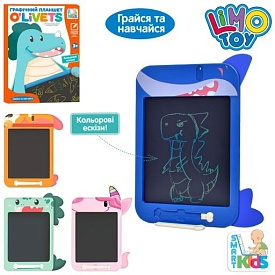 LCD планшет SK 0051 ABCD для малювання, кольоровий, 10дюймів, 4види, бат.(таб.), кор., 25-33,5-2 см. - 1 - smarttoys.com.ua