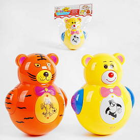 Неваляшка 6001 /6002/6003 (72/2) "Звірята", 2 види, мелодія, в пакеті - 1 - smarttoys.com.ua