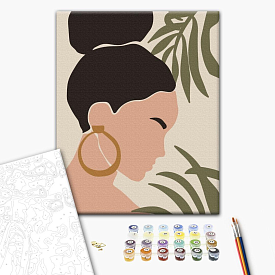 Картина за номерами: Пастельні тропіки: триптих 2 40x50 - 1 - smarttoys.com.ua