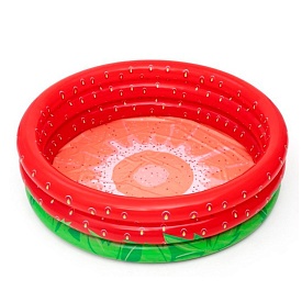 Басейн BW 51145 дитячий, полуниця, 390 л., рем.запл., від 2-х років, 160-38 см. - 1 - smarttoys.com.ua