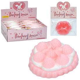 Іграшка MS 4557 тістечко, антистрес, аромат, 2 кольори, кул., 16 шт. в диспл., 27,5-18-9см. - 1 - smarttoys.com.ua