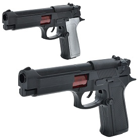 Пістолет 0025-16-17 тріскачка, 2 види, кул., 27-18-3 см. - 1 - smarttoys.com.ua