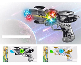 Пістолет ZHY 88 (240/2) 2 види, підсвічування, звуки, проєкція, в пакеті - 1 - smarttoys.com.ua