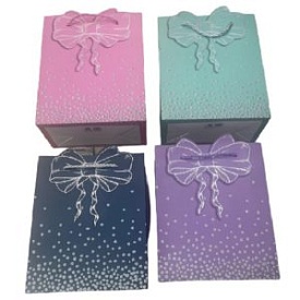 Пакет подарунковий паперовий L "Bow 3D" 30*41.5*12см R94891-L - 1 - smarttoys.com.ua