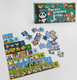 Пазли С 48699 (40) “Лісові тварини”, 65 елементів, у коробці  - 1 - smarttoys.com.ua