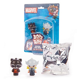 Набір колекційних фігурок-топерів SAMBRO серії "Bop n Tops" – МАРВЕЛ (3 фігурки, в асорт.) - 1 - smarttoys.com.ua
