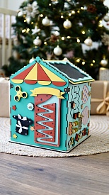 Бізідім 41х35х35 см "Цирк" зелений - 1 - smarttoys.com.ua