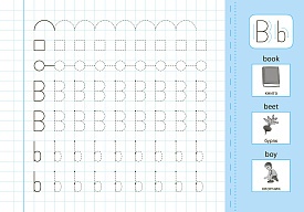 Книга Прописи з наліпками. Пишу англійські друковані літери - 3 - smarttoys.com.ua
