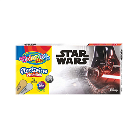 Пластилін 12 кольорів золото, срібло COLORINO/STAR WARS/6/ - 1 - smarttoys.com.ua