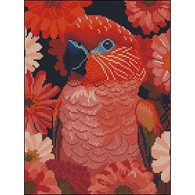 Алмазна картина Strateg Червоний ара 30х40 (ZAV3040-64) - 1 - smarttoys.com.ua