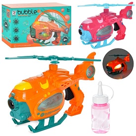 Мильна гра ZR163 пістолет-вертоліт, запаска, 2 кольори, муз., світло, бат., кор., 26-15-8 см. - 1 - smarttoys.com.ua