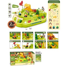 Трек JP588-1 динозавр, машинки 3 шт., кор., 47-23-27 см. - 1 - smarttoys.com.ua
