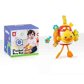 Гра 837 бізібол,замок+ключ,квітка-тріскачка,качка-заводна,застібки,рух.деталі,підвіска,кор.,13-12,5 - 1 - smarttoys.com.ua