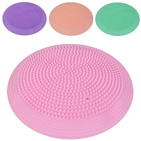 Подушка для йоги MS 1651-9 масажна, балансувальна,750-800г, 4 кольори, 33см, у пакеті - 1 - smarttoys.com.ua