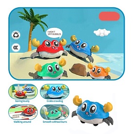 Іграшка LG188123 краб, інерційна, рухливі деталі, 4 кольори, 15-16-6 см. - 1 - smarttoys.com.ua