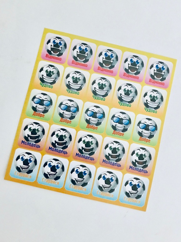 Оцінююча наклейка: Футбол - 2 - smarttoys.com.ua