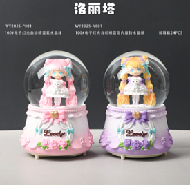 Декоративна куля WY2025-P001 сніжна куля, світло, музика, 2види, бат., кор.14,5-19-14,5см - 1 - smarttoys.com.ua