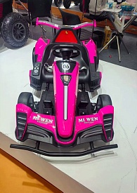 Електрокарт M 6147EBLRS-8(24V) радіокер.2,4G, 2мот.,150W, 1акум24V14AH,EVA,MP3,TF,BLUETOOTH, рожевий - 1 - smarttoys.com.ua