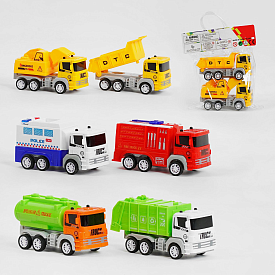 Набір машин 890-88 A (216/2) 3 види, 2 штуки, інерція, у пакеті - 1 - smarttoys.com.ua