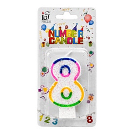 Свічки-цифри для торта "8" R90096 - 1 - smarttoys.com.ua