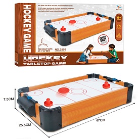 Настільна гра 2570 аерохокей, дерев'яний, поле, 2 ручки, 2шайби, бат., кор., 42,5-26,5-8 см. - 1 - smarttoys.com.ua