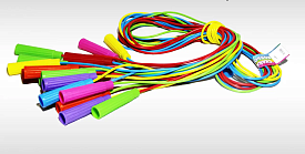 Скакалка гумова.Кольор.2,4м.тов.5мм 21290 - 1 - smarttoys.com.ua