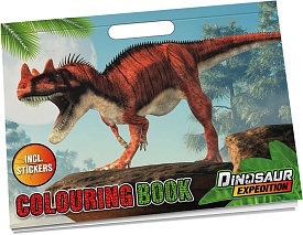 Dinosaur Expedition Розмальовка зі стікерами/ Дінозаур Експедішн Розмальовка зі стікерами, 961028 - 1 - smarttoys.com.ua