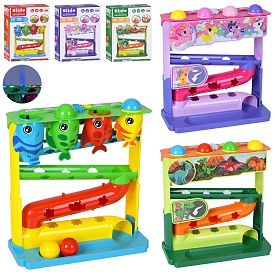 Гра LM9001-2-3 трек, музика,звук(англ),світло,пара/дим,кульки 4шт,3 види (рибки, конячки, динозаври) - 1 - smarttoys.com.ua