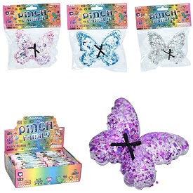 Іграшка MS 4572 антистрес, метелик, TPR, кул., 4 кольори, 16 шт. в диспл., 28-21-8 см. - 1 - smarttoys.com.ua