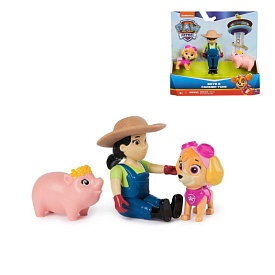 Цуценячий патруль: колекційна фігурка цуценяти-рятівника Скай, фермера Юмі та свинки - 1 - smarttoys.com.ua