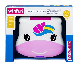 Ноутбук 8083-01 єдиноріг, фігури, букви, цифри, муз. (англ.), бат., кор., 23,5-24-6,5 см. - 1 - smarttoys.com.ua