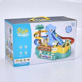 Гараж A333-256B динозавр-трек, фігурки, муз., світло, бат./від мережі-USB, кор., 38-23,5-18,5 см.  - 1 - smarttoys.com.ua