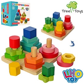 Дерев'яна іграшка Геометрика MD 1190 фігури, 16 шт., кор., 13,5-13,5-8 см. - 1 - smarttoys.com.ua
