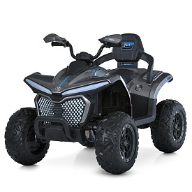 Квадроцикл M 6222EBLRS-11 2,4G радіок.,1*12V10AH,4*35W,MP3,USB,TF,BT, EVA, шкіра, муз.,світло, сірий - 1 - smarttoys.com.ua