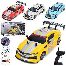 Машина 161-RC02M-4M радіок.2,4G,акум, 23см,1:18,дрифт,доп.колеса,4х4,корпус не б'ється,пара/дим,USB - 1 - smarttoys.com.ua