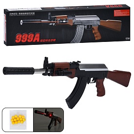 Автомат 999A  71см, пластикові кулі, лазер, на бат(табл), в кор-ці, 76-21-6,5см - 1 - smarttoys.com.ua