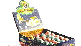 Іграшка-сюрприз. Всередині маленька 3D модель-пазл динозавра, 24 шт\упак - 1 - smarttoys.com.ua