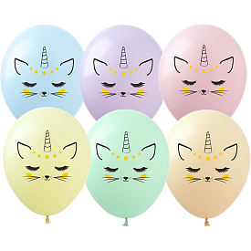 Латексні кульки "Кіт-одноріг" макарун 12" 20шт ЕД-2 ArtShow - 1 - smarttoys.com.ua