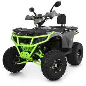 Квадроцикл AX125-11-5  бензиновий 125 см³, авт. F/N/R, пер. та зад. диск. гальма,до 85кг,сіро-зелен. - 1 - smarttoys.com.ua