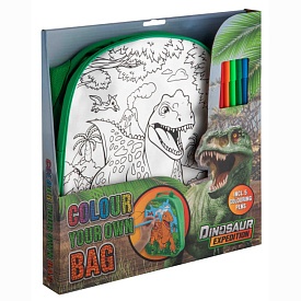 Dinosaur Expedition Рюкзак-розмальовка з фломастерами, арт.990192 - 1 - smarttoys.com.ua