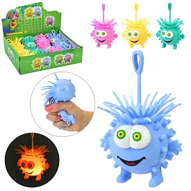 Ї-їжачок MS 4292 монстр, 4 кольори, світло, бат.(таб.), 12 шт. в диспл., 30-10-20,5 см. - 1 - smarttoys.com.ua